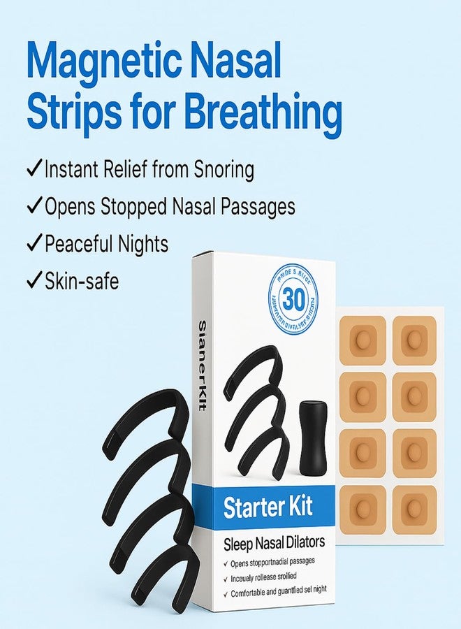 TWIREN ENTERPRISE Magnetic Nasal Strips for Breathing | Anti Snoring Nose Clip | Skin Safe Sleep Nasal Strips | Nasal Dilators For Breathing | Instant Releif From Snoring | Snore Stopper | Anti Snoring Nose Clip | Anti Snoring Devices For Men (15Pc Magnetic Nasal Strips) - Image 2