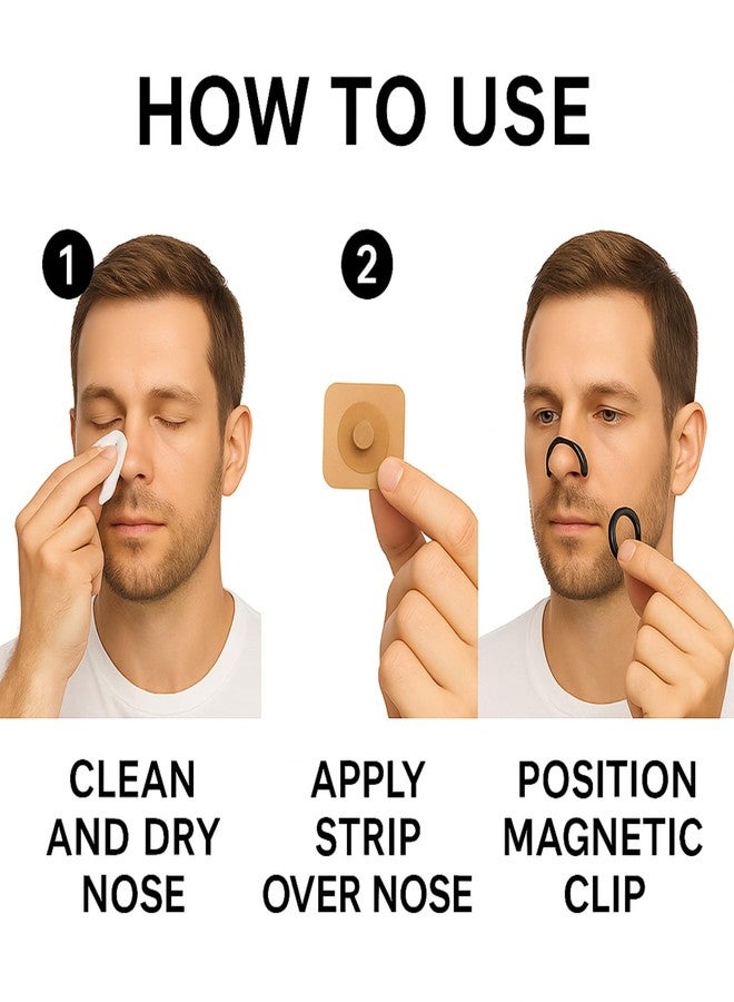 TWIREN ENTERPRISE Magnetic Nasal Strips for Breathing | Anti Snoring Nose Clip | Skin Safe Sleep Nasal Strips | Nasal Dilators For Breathing | Instant Releif From Snoring | Snore Stopper | Anti Snoring Nose Clip | Anti Snoring Devices For Men (15Pc Magnetic Nasal Strips) - Image 5