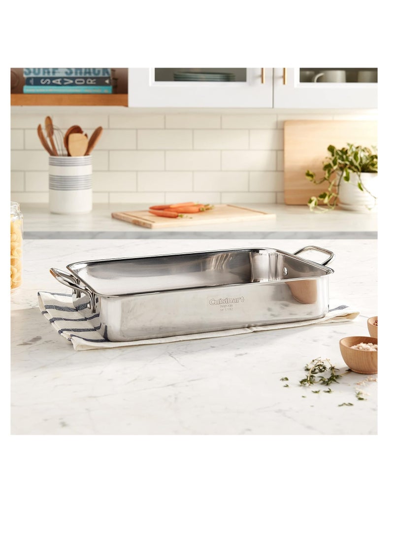 Cuisinart Cuisinart 7117-135 Chef's Classic Stainless 13-1/2-Inch Lasagna Pan  - Image 2