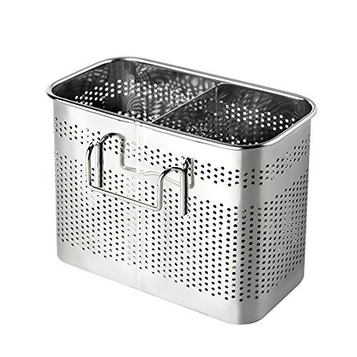 UIP Global Stainless Steel Cutlery Utensil Holder (Medium Square) Chopsticks Holder for Dishwasher - Image 2