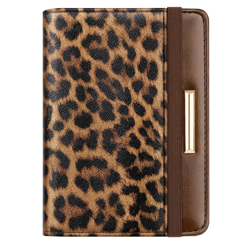 Coco Rossi Passport Holder Cover,Traveling Passport Case Cute Passport Wallet for Women,Leopard - Image 1