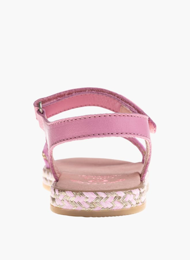 Pablosky Girls Strap Sandals With Hook And Loop Closure - Image 3