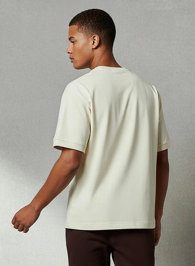 SP Characters  Men Regular Fit Crew Neck Short Sleeve Raiders Embroidered T-shirt for Men | Best Price UAE