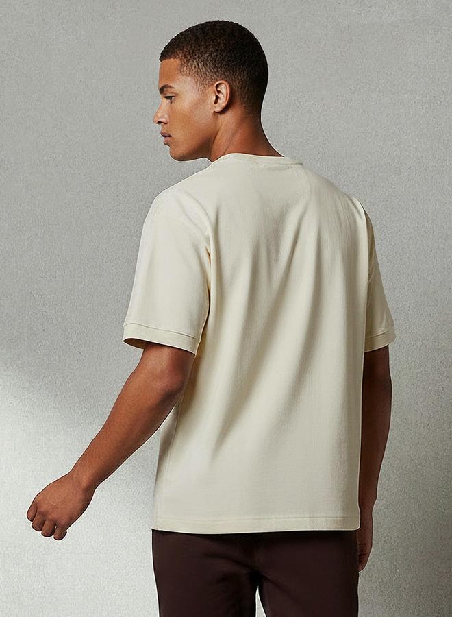 SP Characters Men Regular Fit Crew Neck Short Sleeve Raiders Embroidered T shirt - Image 3