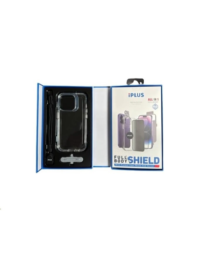 IPLUS 360° Ceramic Screen Protection Case for iPhone 16 PRO – Full Body Coverage, Shockproof, Slim Fit, Clear Design - Image 4