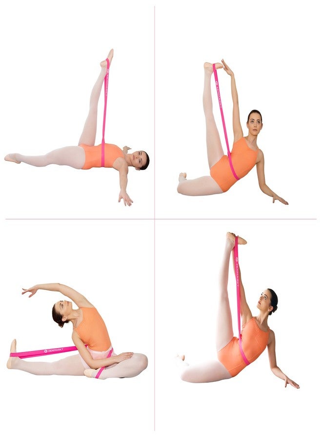 Zenmarkt Stretch Bands for Flexibility and Strength - Ballet Stretch Bands Ideal to Have as Dance Equipment in Every Competition - Suitable for Gymnastics, Cheerleading, and Pilates Training(Pink) - Image 5