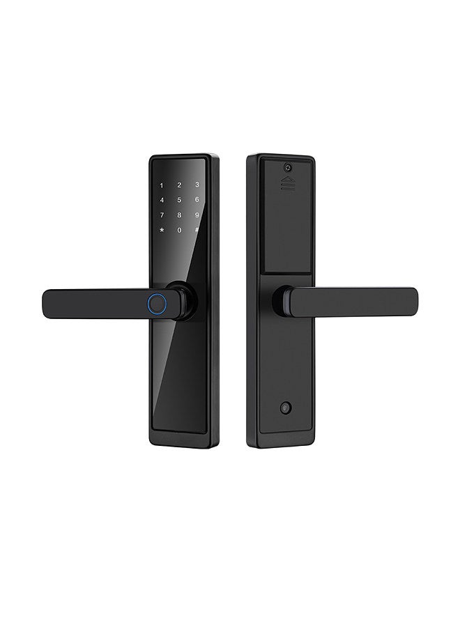 WAFU WAFU Smart Door Lock Keyless Entry Door Lock Handle with Cards and Keys Biometric Door Lock Tuya App Remote Operation WiFi Smart Lock  - Image 1
