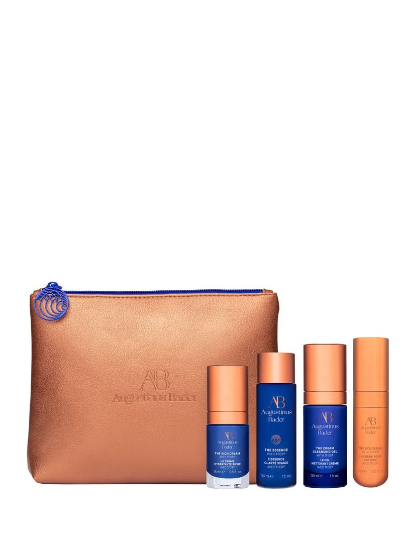 أوجستينوس بادر مجموعة أوغستينوس بادر الأساسية من AB: الكريم 15 مل، الكريم الغني 15 مل، كريم الجسم 100 مل - Image 1