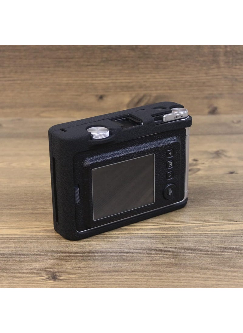 Rieibi Rieibi Mini EVO Case  Silicone Protective Case for Fuji Mini EVO Instant Camera  Soft Rubber Lightweight Case for Fujifilm evo  Black  - Image 4