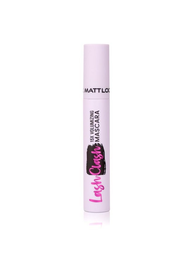 matt look Mattlook Lash Clash 15X Volumizing Smudge Proof Mascara, For Length, Volume And Curl, Buildable Formula, Water Resistant -Black  - Image 2