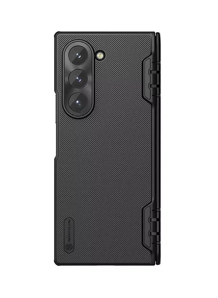 Nillkin Super Frosted Shield Matte Case for Samsung Galaxy Z Fold 6 5G – Shockproof, 360° Protection, Hinge & Camera Lens Protection, Hidden Stand, (Black) - Image 1