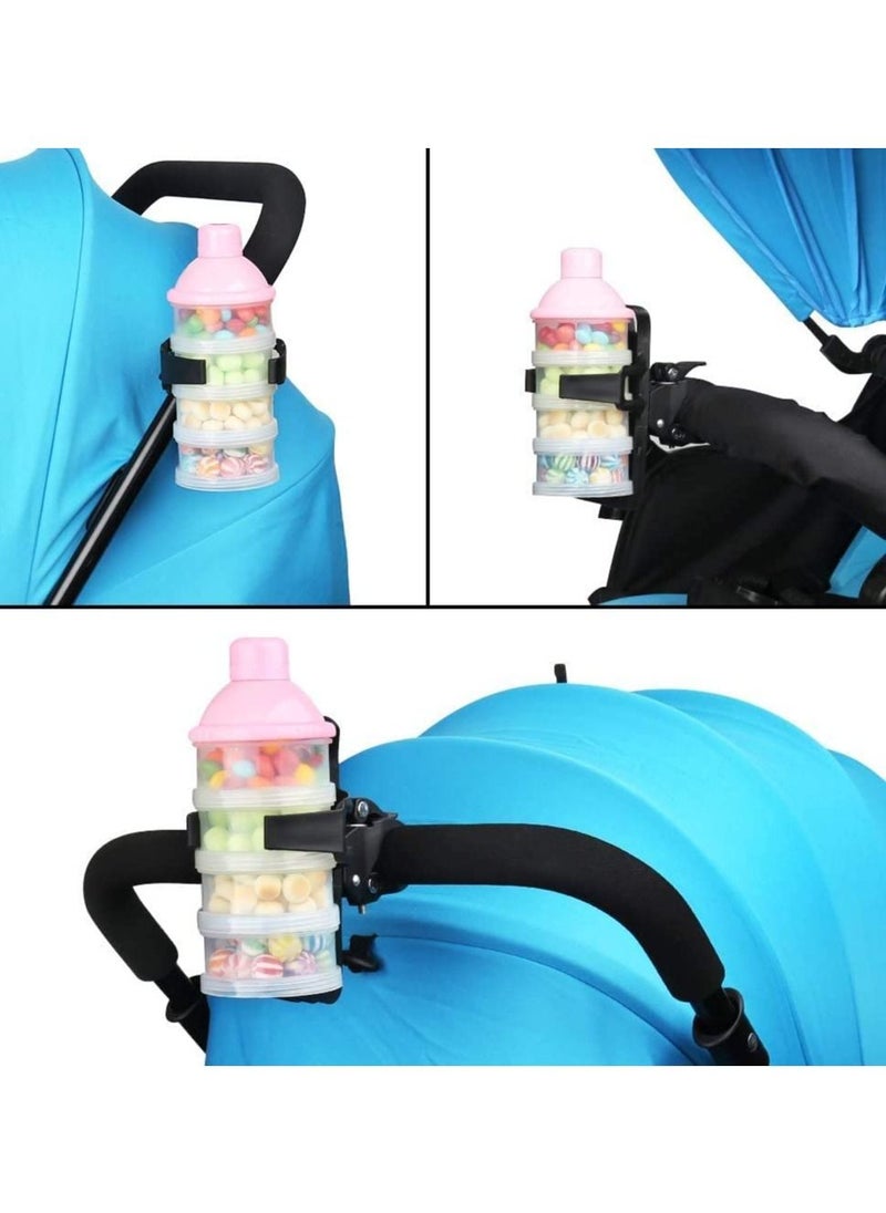 Generic - Bike Water Bottle Holder Bike Cup Holder 360 Degree Rotating Universal Water Bottle Cage with Rotation Rotary Clips Handlebar Drink Cup Quick Release Clamp for Bike Baby Stroller Motorcycle - Image 1