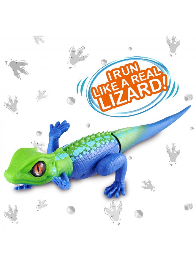 ROBO ALIVE زواحف روبو أليفي زاحف سلسلة 2 أحمر أزرق من زورو لعبة إلكترونية تفاعلية روبوتية تعمل بالبطارية تتحرك (أحمر أزرق) - Image 3