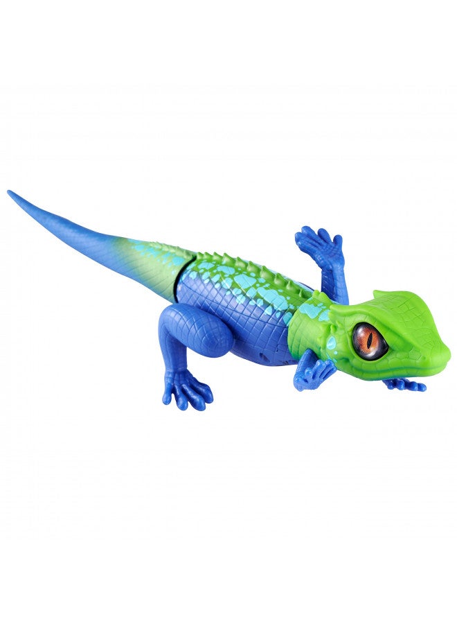 ROBO ALIVE زواحف روبو أليفي زاحف سلسلة 2 أحمر أزرق من زورو لعبة إلكترونية تفاعلية روبوتية تعمل بالبطارية تتحرك (أحمر أزرق) - Image 1