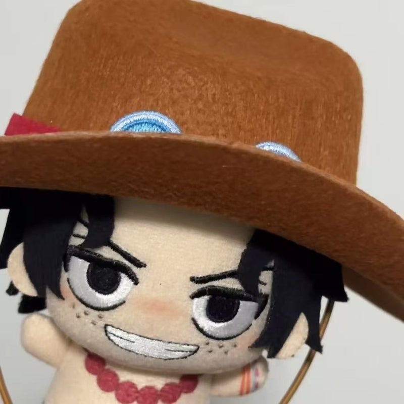 One Piece Luffy Ace 10cm PP Cotton Plush Doll Keychain - Image 5