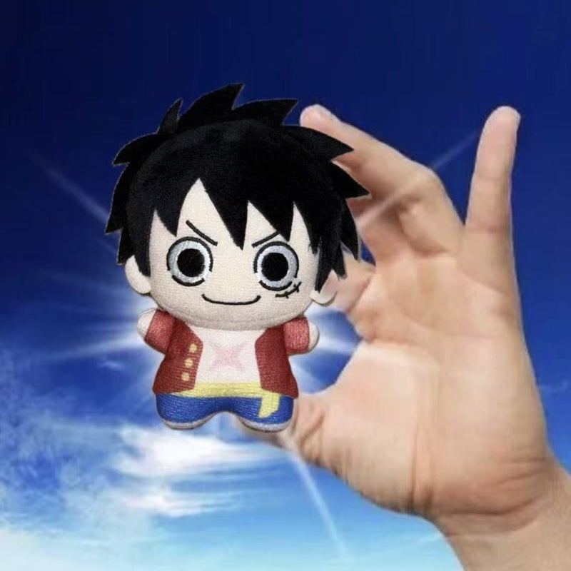 One Piece Luffy Ace 10cm PP Cotton Plush Doll Keychain - Image 4