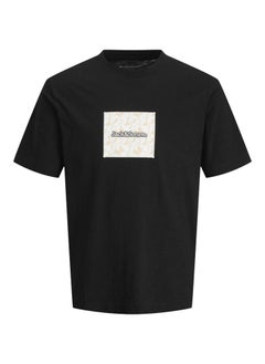 JACK & JONES 3 Pack Jorsplit Aop Branding Tee Ss Crew T-Shirt  - Image 4