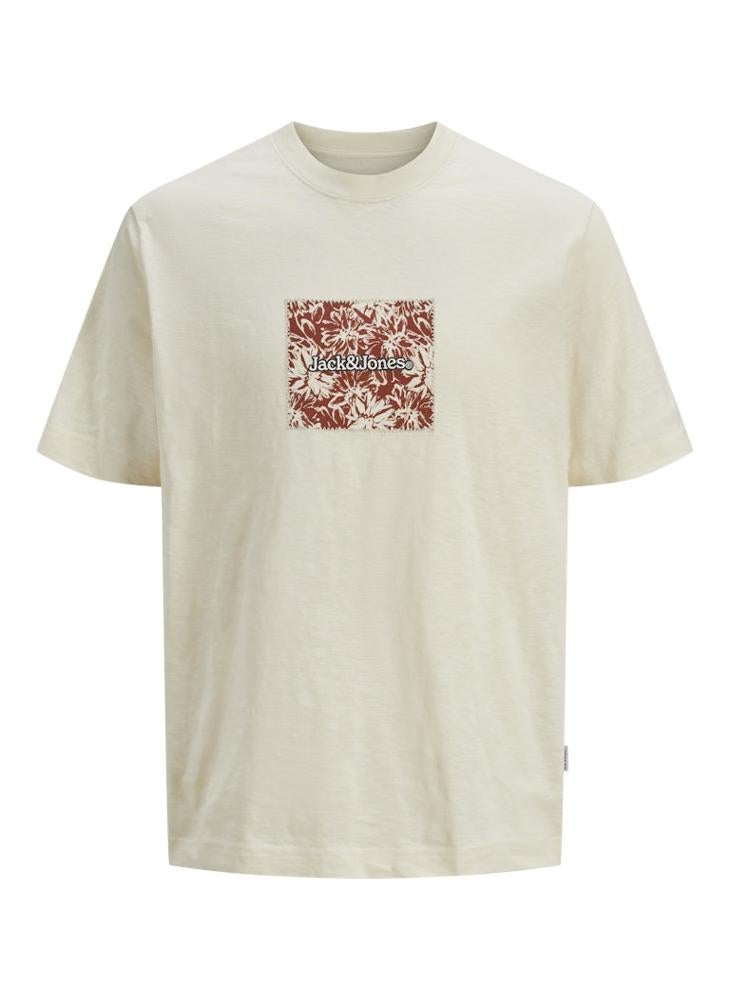 JACK & JONES 3 Pack Jorsplit Aop Branding Tee Ss Crew T-Shirt  - Image 2