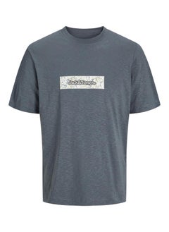 JACK & JONES 3 Pack Jorsplit Aop Branding Tee Ss Crew T-Shirt  - Image 3