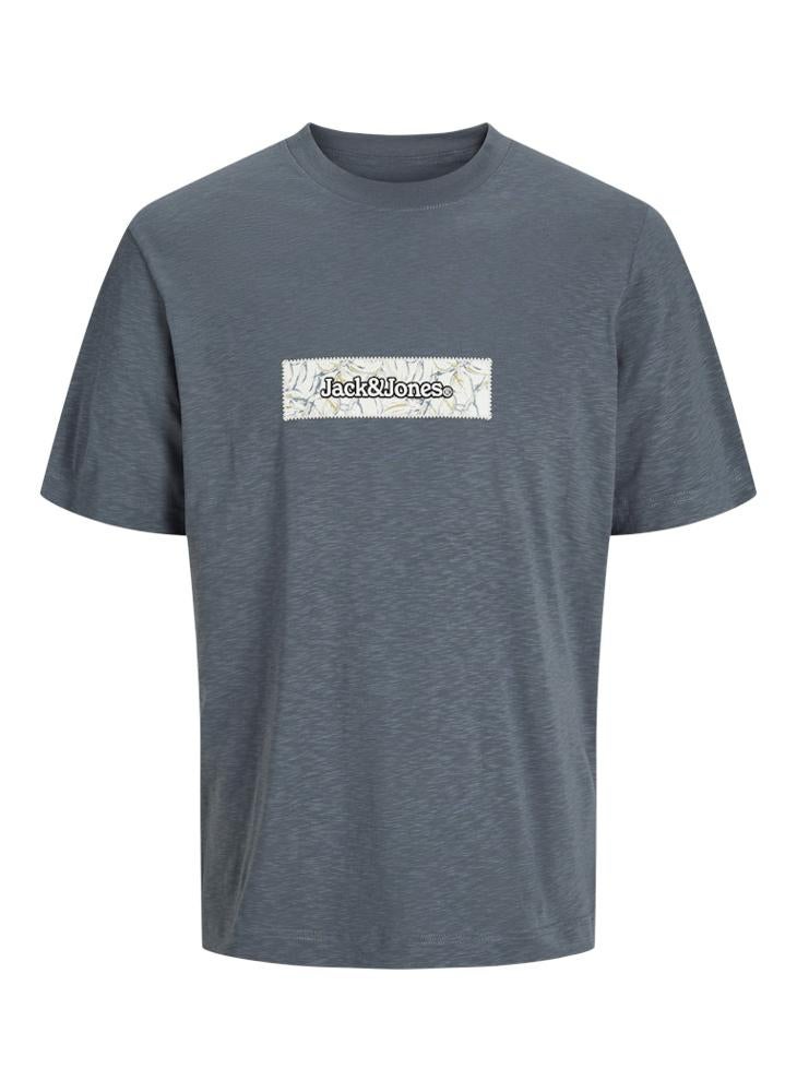 JACK & JONES 3 Pack Jorsplit Aop Branding Tee Ss Crew T-Shirt  - Image 3