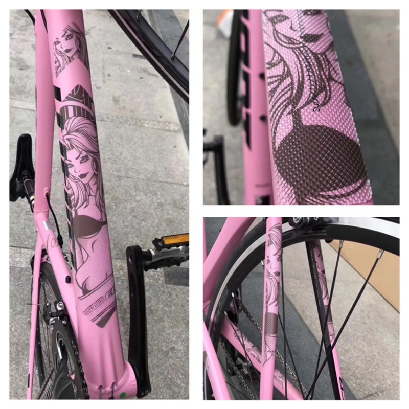 ENLEE Bike Frame Sticker Mountain Bike Scratch Frame Protector Removable Sticker Road Bicycle Frame Adhesive Guard Cover - Image 4