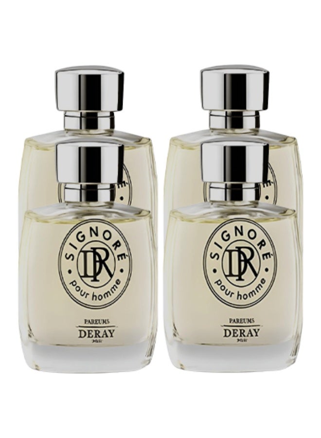 DERAY 4 Pieces Signore Perfume For Men 100ml EDT - Image 1