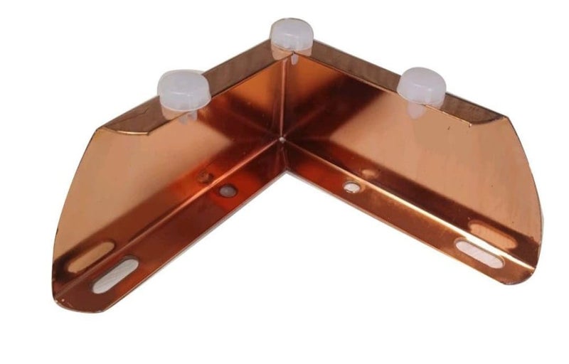 Zohra Hardware Furniture Legs Metal 5cm 2inch Cabinet Legs Coffee Table Leg Support Legs Bedside Cabinet Legs TV Cabinet Sofa Legs 2 inches Rose Gold  - Image 2