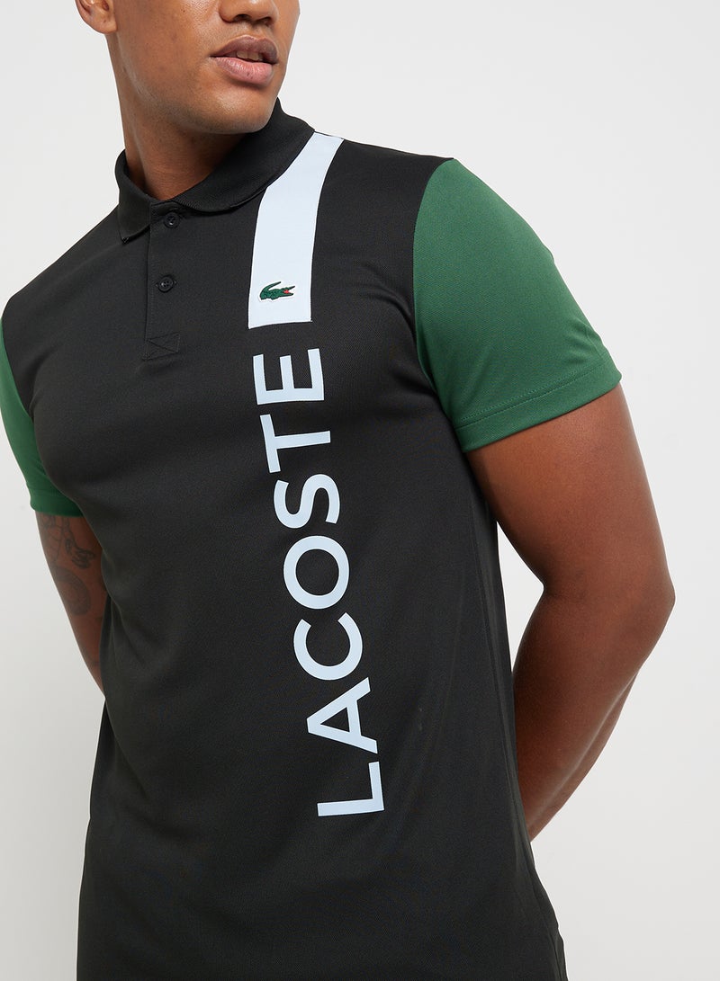 لاكوست بولو شيرت قصير بأكمام بشعار - Image 3