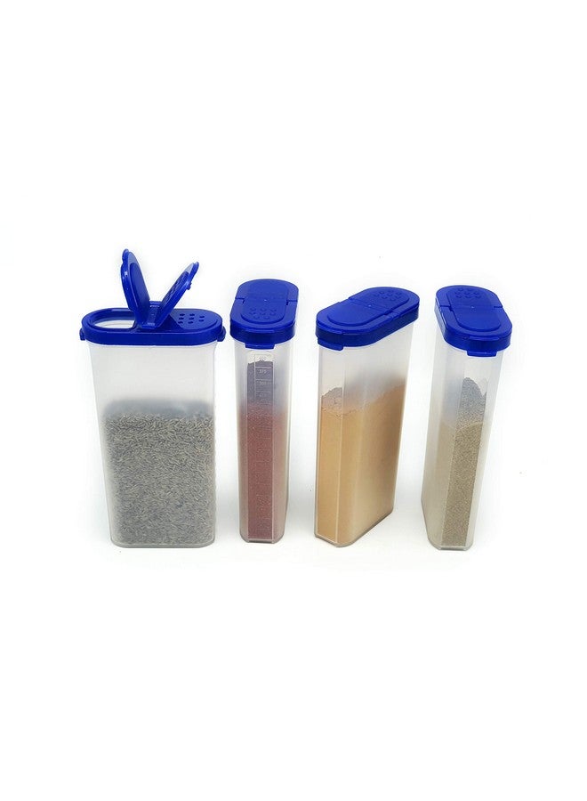 Mahaware Modular Wonder Spice Shaker and Sprinkler Set, 425ml, Set of 4, Blue - Image 1