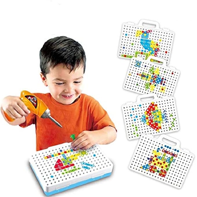 KID'S SCREW TOY DRILL BUILDING BLOCK GAMES SET (3-14 YEAR OLD) - Image 4