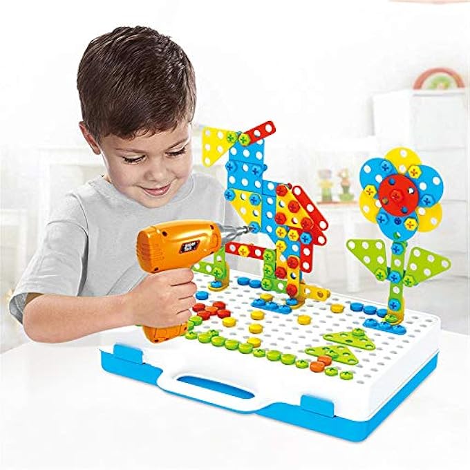 KID'S SCREW TOY DRILL BUILDING BLOCK GAMES SET (3-14 YEAR OLD) - Image 5
