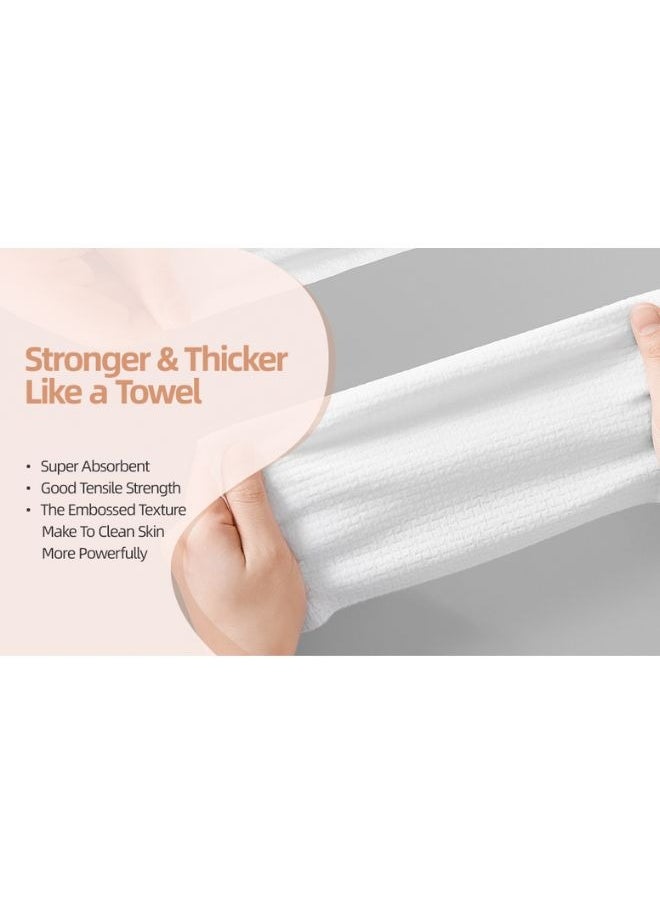 SEEDNUR - Seednur Ultra Soft Face Towels, Clean Skin More Powerfully, Longer Thicker & More Absorbent, Suitable For All Skin Type (80 Sheets/Bag) - Image 1