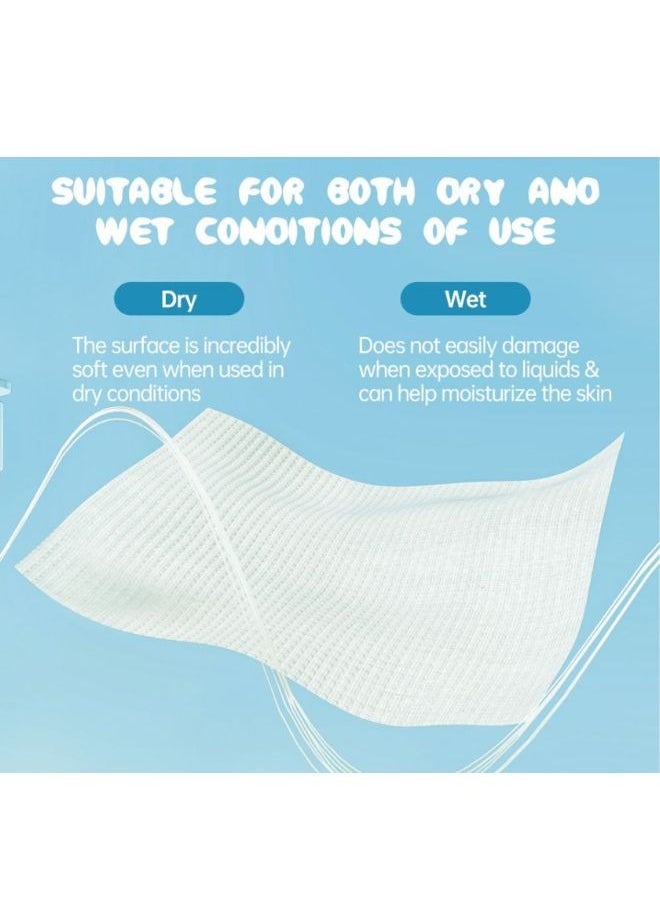 SEEDNUR - Seednur Ultra Soft Face Towels, Clean Skin More Powerfully, Longer Thicker & More Absorbent, Suitable For All Skin Type (80 Sheets/Bag) - Image 1