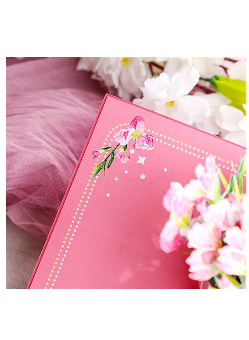 KASTWAVE 3 Pcs Thank You Card, Flowers Bouquet Pop up Cards, Thanks Cards from Daughter Son, Greeting Pop-up Card with Envelopes - Image 4