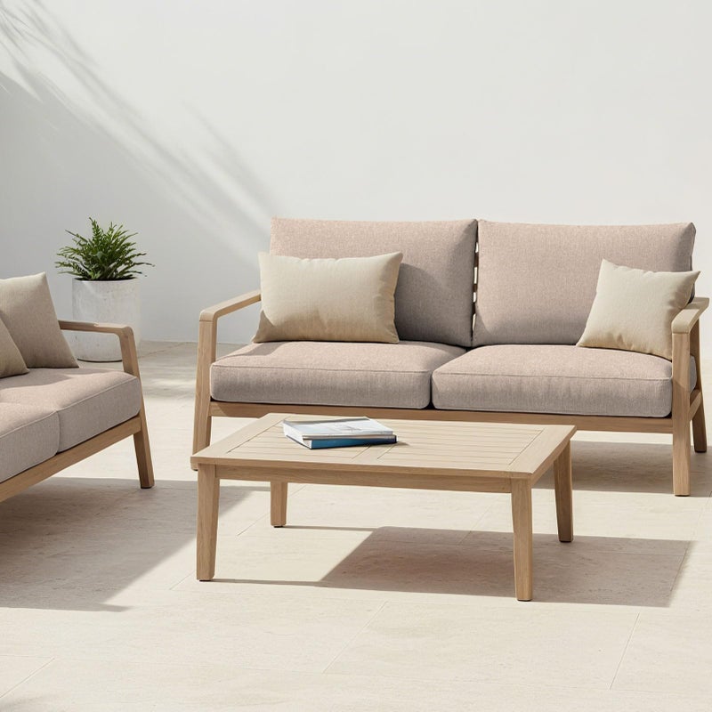 pickyNproud 8Pcs Patio Cushion Covers Stretch Outdoor Couch Cushions Slipcovers Replacement Washable Furniture Protector with Elastic Bottom Sofa Chair Seat Cover, Blush Khaki - Image 4