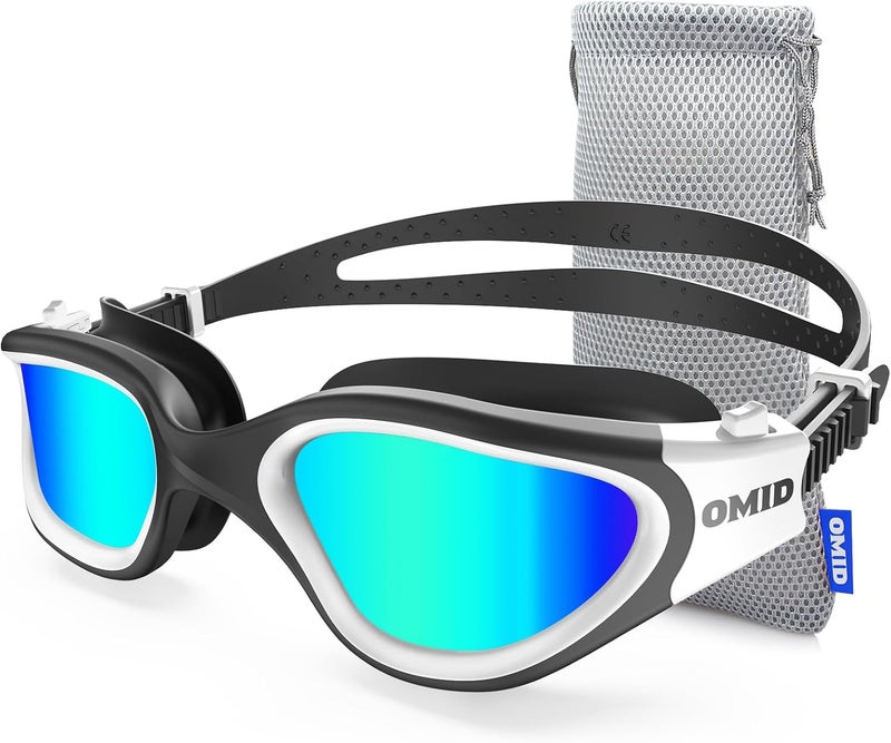 OMID Swim Goggles, P2 Polarized Swimming Goggles for Men Anti-fog Goggles Swimming for Adult Women - Image 1