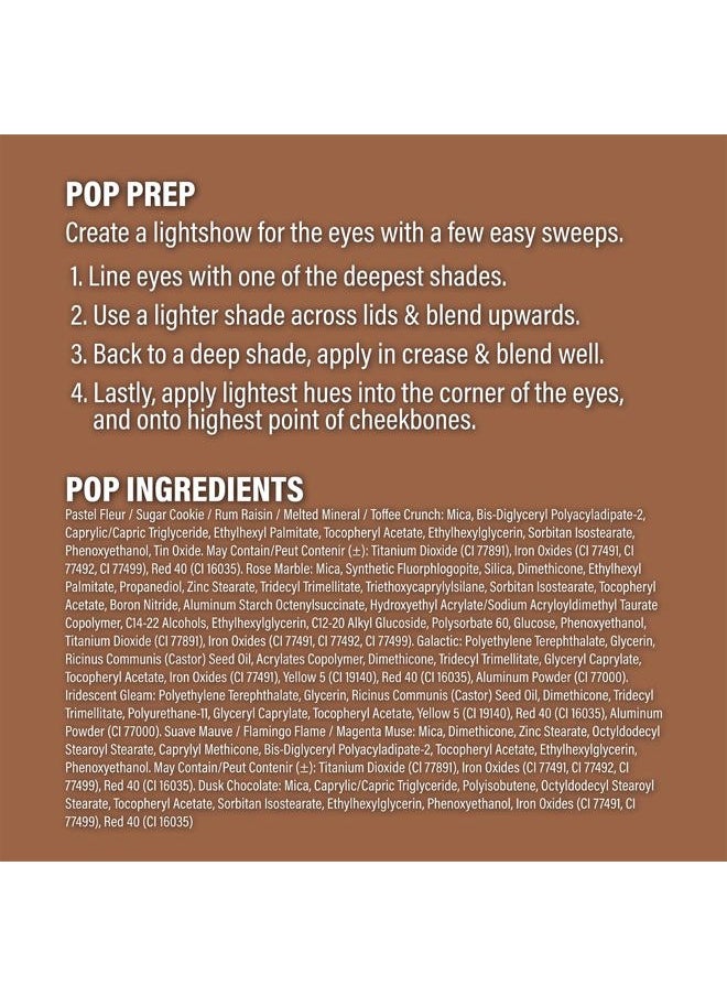 LIGHTSHOW PALETTE | BASIC - Eyeshadow Palette, 12 Shades, Complementary Colours, Multi-Textured, Richly-Pigmented | Matte, Metallic, Satin, Glitter