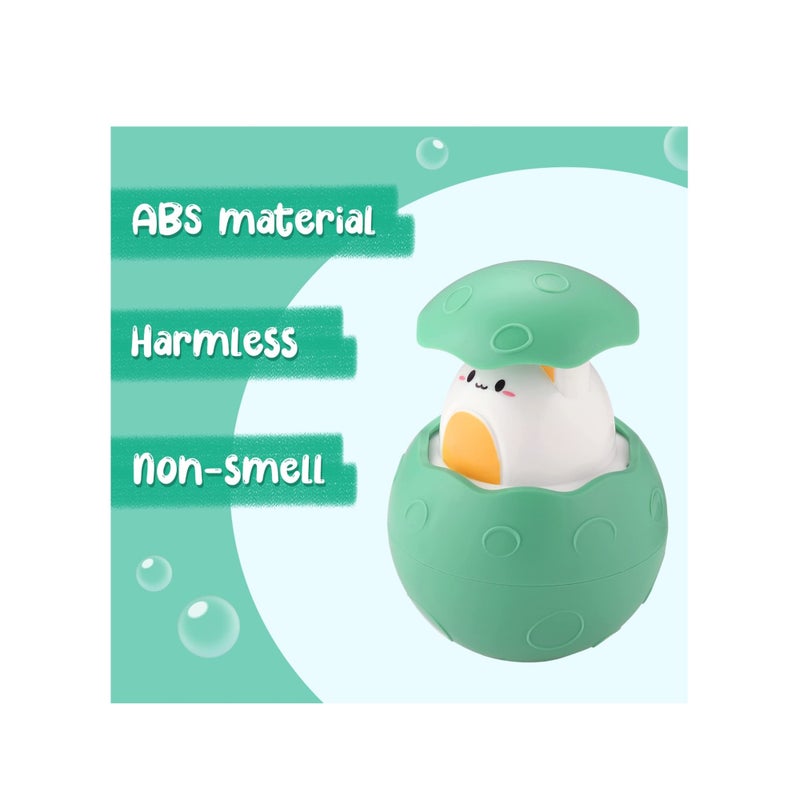 SOLARAE 3 عبوات ألعاب استحمام الأطفال ألعاب عائمة تعمل بالرياح ألعاب نافورة حوض الاستحمام للأطفال من 1-3 سنوات ألعاب الاستحمام العائمة في حوض السباحة للأطفال - Image 5