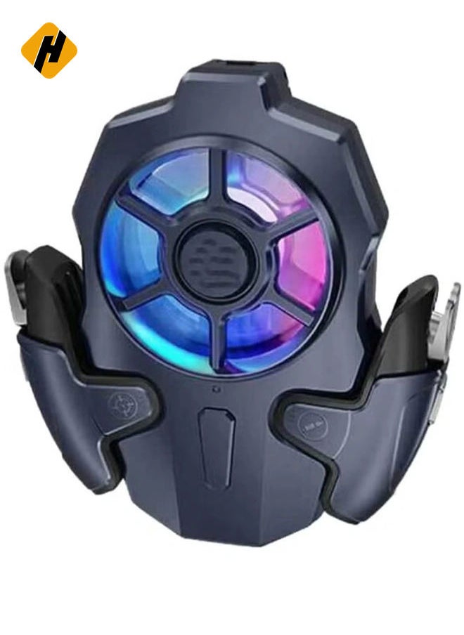 HuHa AK03 Mobile Game Controller with Fan Cooler for PUBG - Joystick Trigger for iOS & Android  - Image 1
