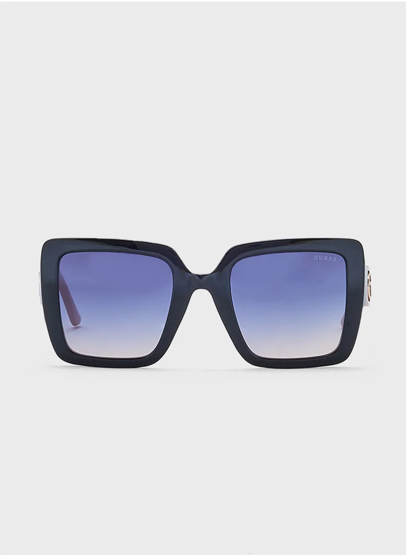 جس Square Uv-Protected Oversized  Sunglasses