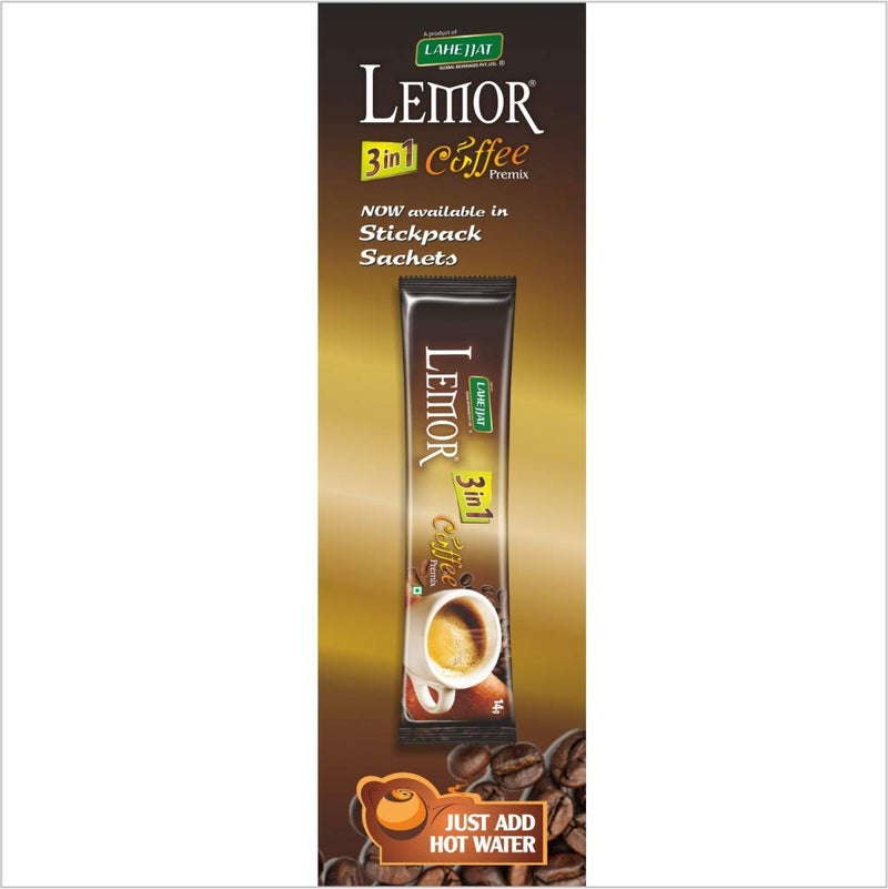 Lemor Instant Premix Coffee pack of 2 x 10 sachets - Image 3