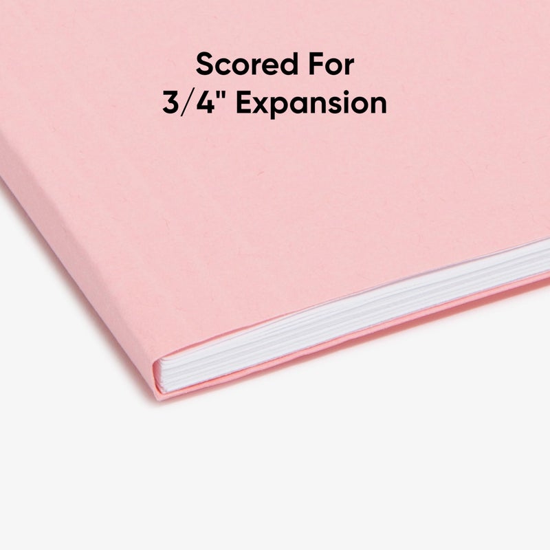 Smead Standard Hanging File Folders, 25 Count, Pink, 1/5-Cut Adjustable Tabs, Letter Size (64066) - Image 5