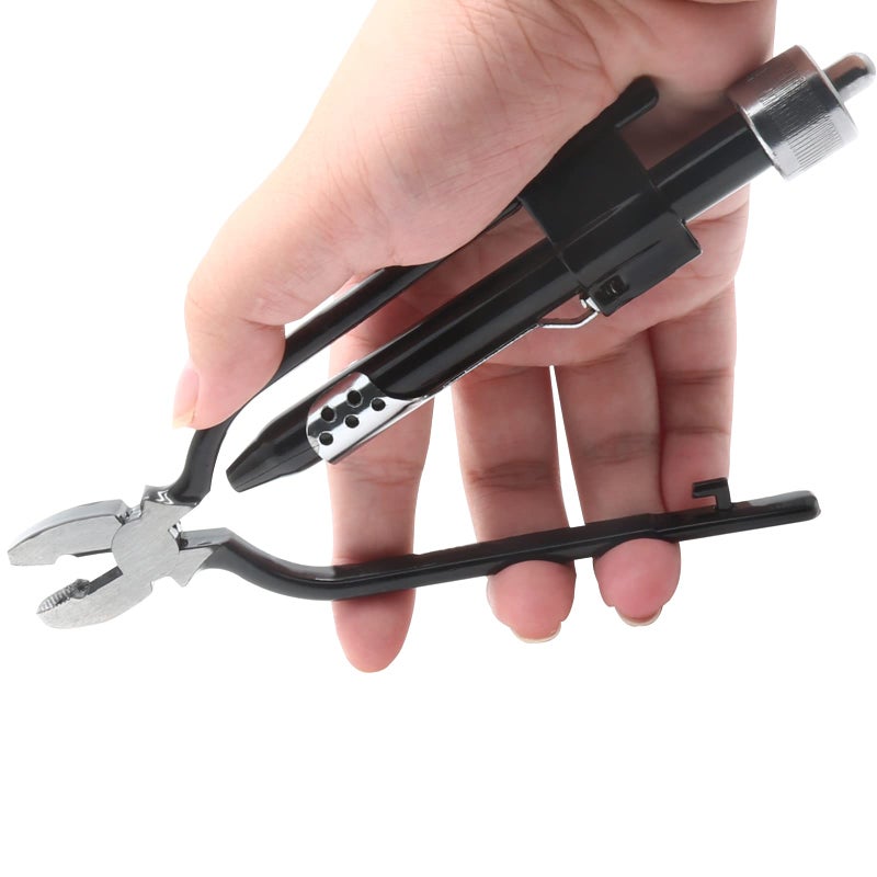Jersvimc 6 Inch Safety Wire Twist Pliers Aircraft Wire Pliers Aviation Reversible Wire Twister Tool Industry Grade Electrical Pliers Auto Lock Fuse Pliers For Baling Tie - Image 1