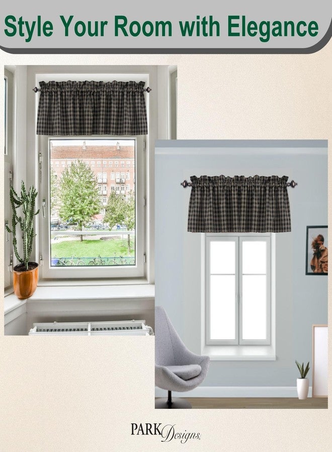 Park Designs Sturbridge Black Valance 72" x 14" - Image 5