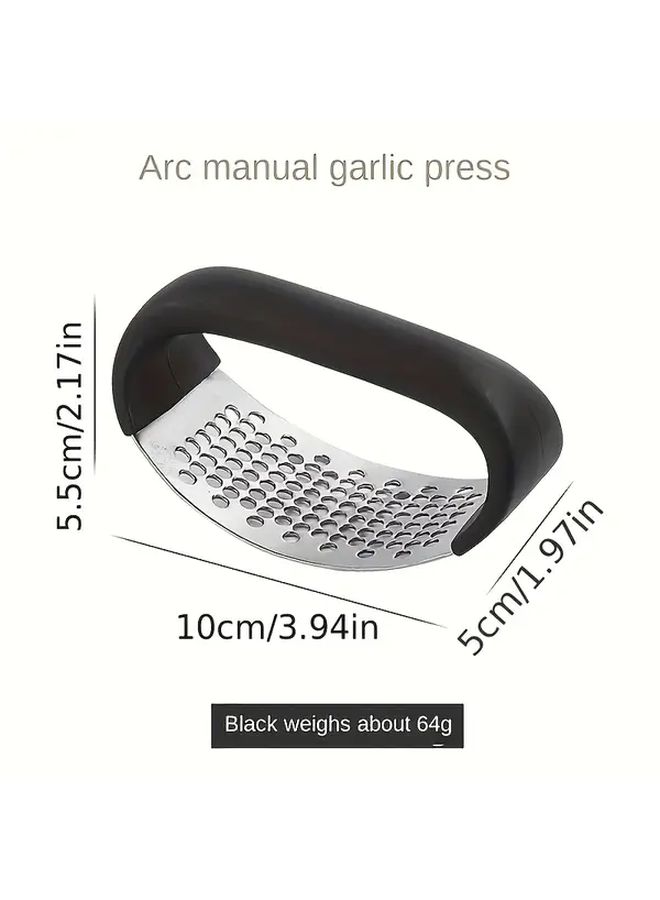 3 Pcs Heart Leaf Manual Garlic Press Ergonomic Ring Design Easy Clean Durable Plastic Garlic Crusher - Image 3