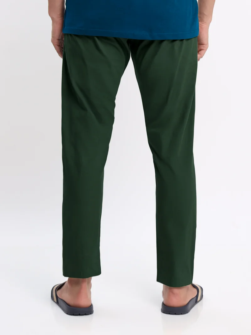 بيونغ بيجامة بلون أخضر زجاجي بقصة عادية