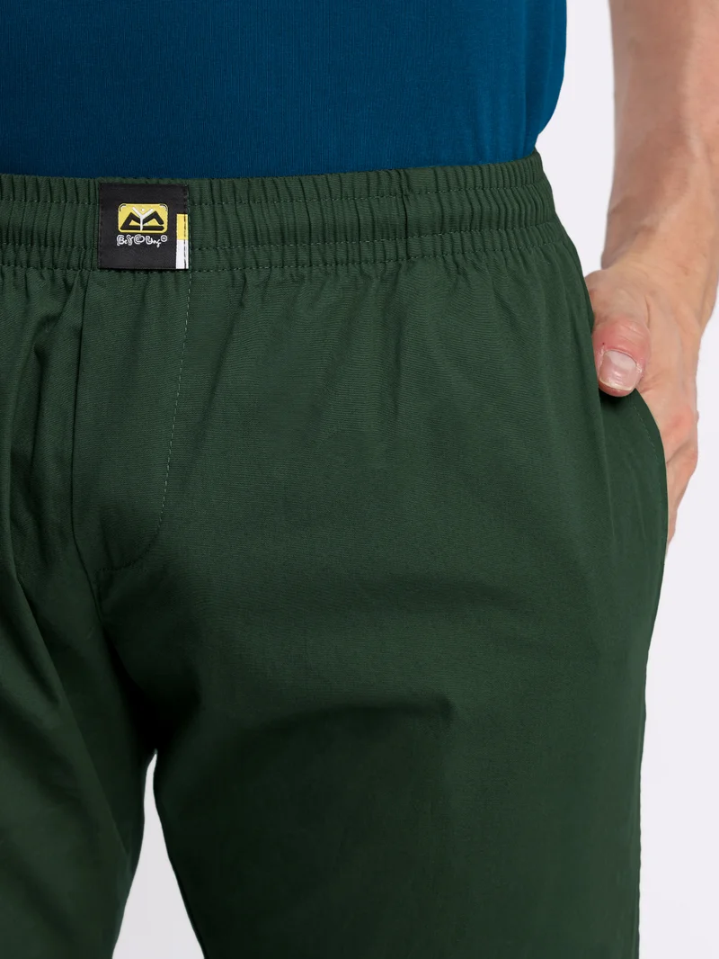 بيونغ بيجامة بلون أخضر زجاجي بقصة عادية