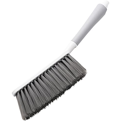 Dhvsam Multifunctional Dust Brush - Soft Cleaning Brush with Microfiber, No Dust, Soft Bristles for Bed, Wardrobe, Couch, Car Seats, Piano (White) - Image 1