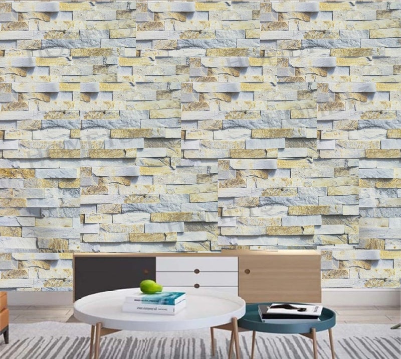 HOME13™ Wooden Wallpaper Peel and Stick Self Adheisve Removable Wood Grain Contact Paper Vinyl Decorative Wallpaper for Kitchen Desk Cabinets Shelf Drawers Liner (16 x 52 Inch, Brick Grey Wooden) - Image 5