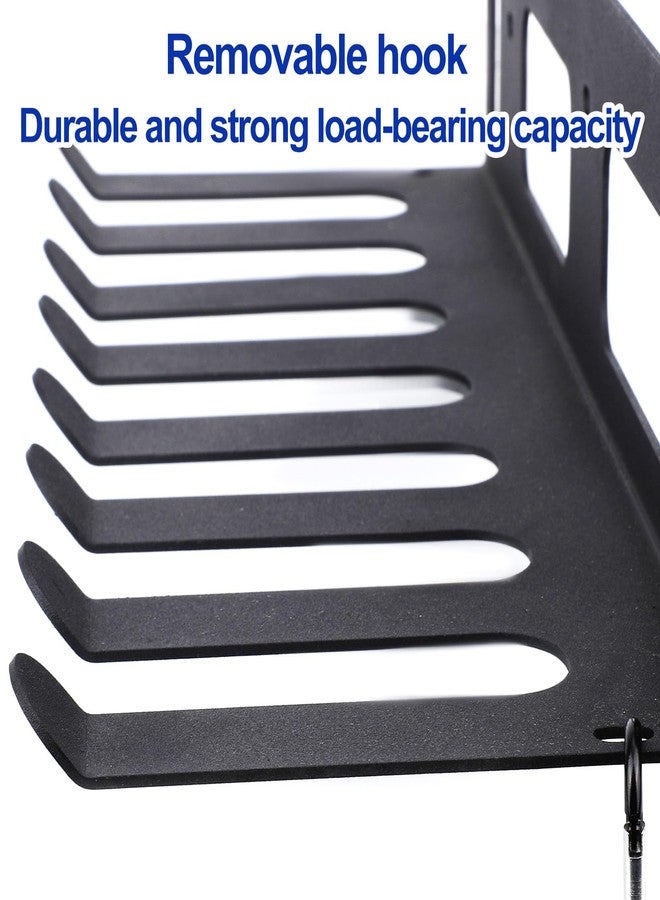 Fukaisu Multi-Purpose Gym Equipment Storage Rack, Stainless Steel Rack Holder Organizer Wall Mount with Screws Home Gym Organization Accessories for Foam Rollers Straps Jump Ropes Yoga Mat (Black) - Image 5